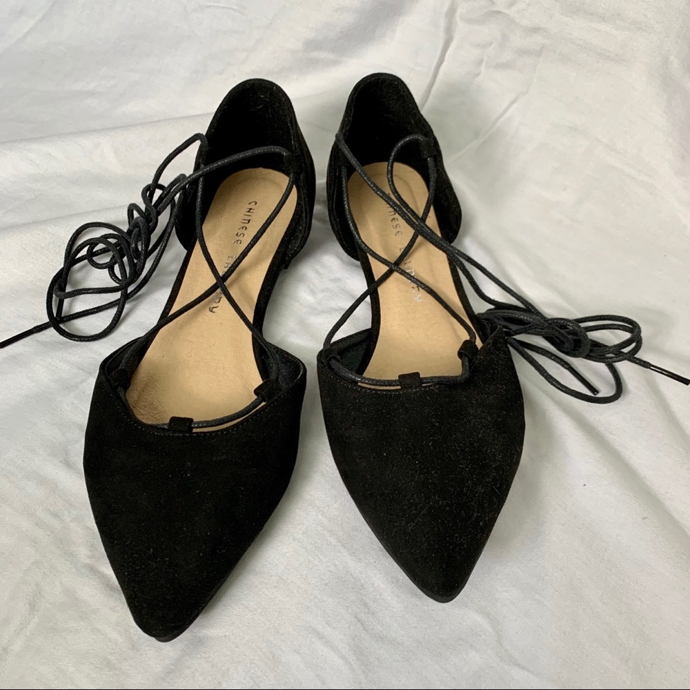 Black Pointed Flats- Chinese Laundry